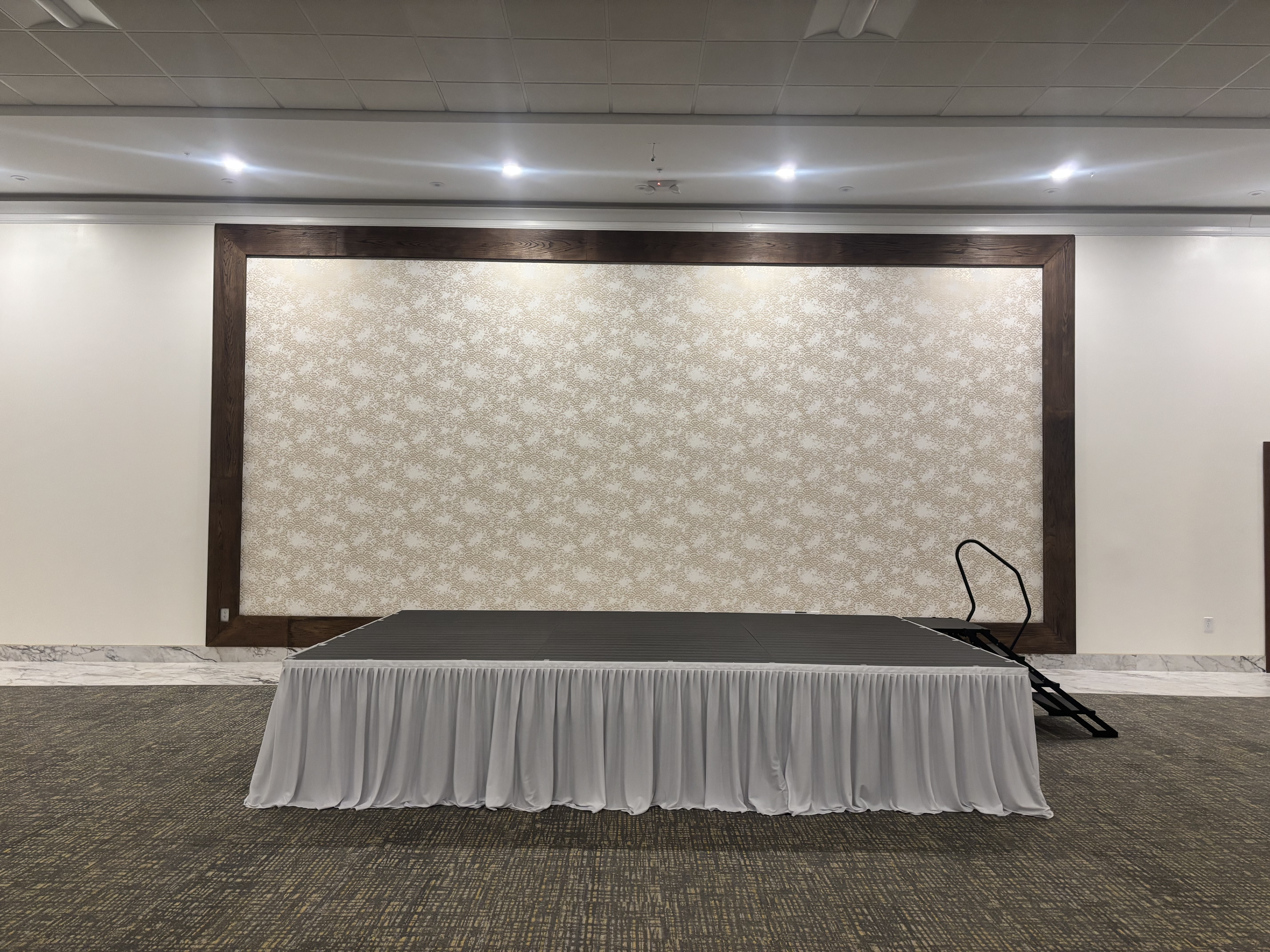 8x12 white stage rental Charlotte NC