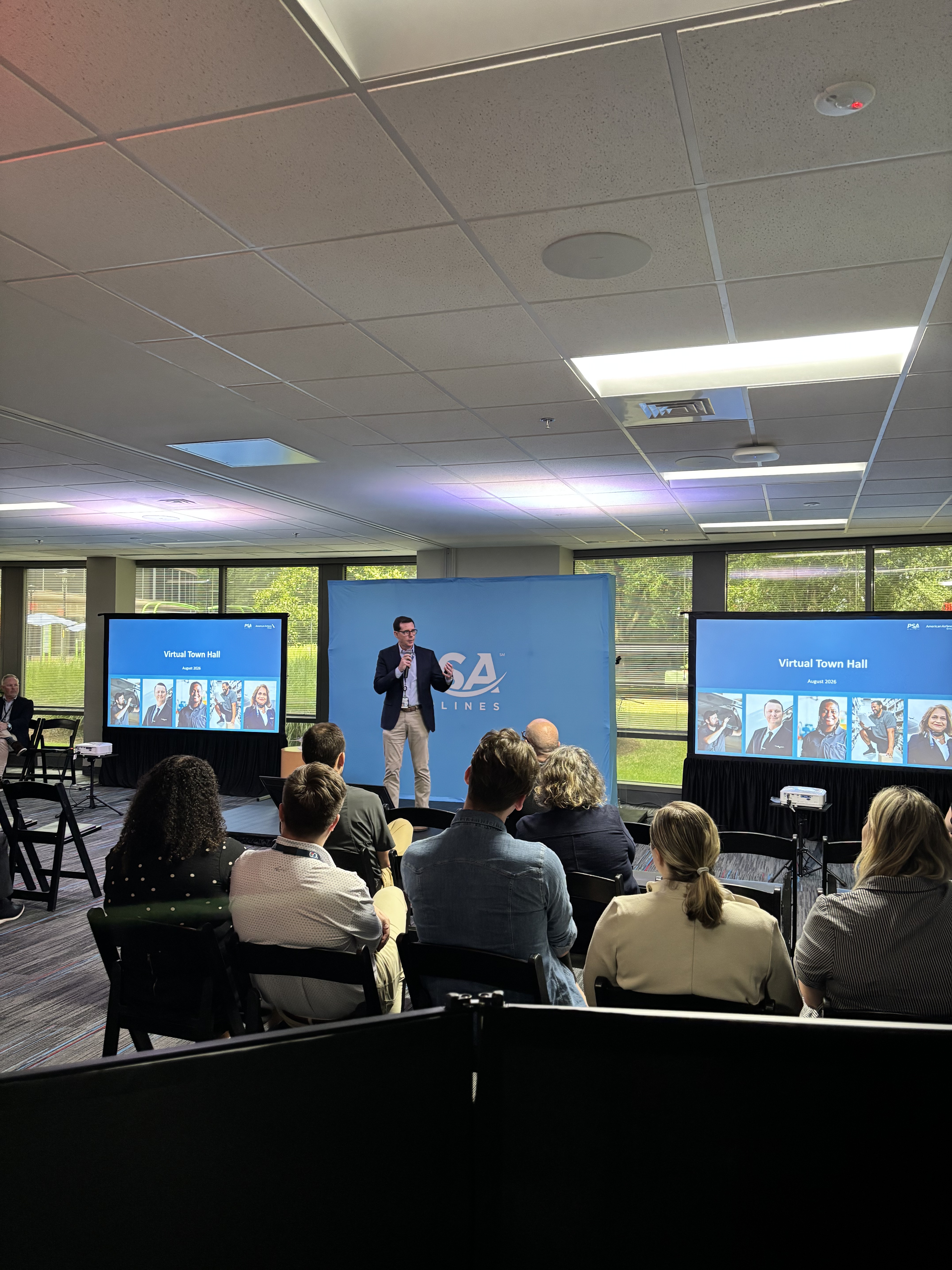 Corporate projector, microphone, and screen setup Charlotte NC
