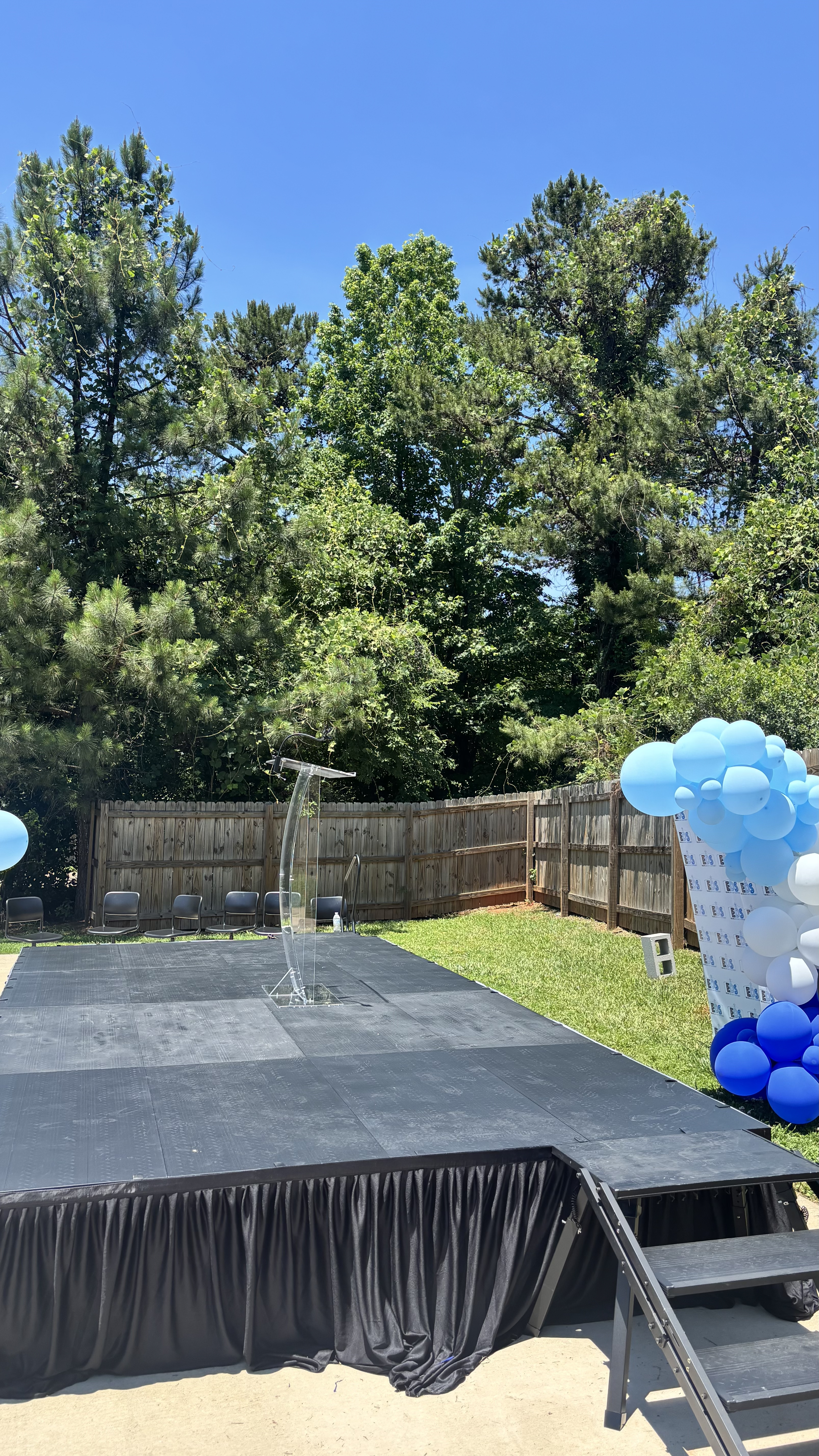 Corporate stage rental for an indoor event South Carolina
