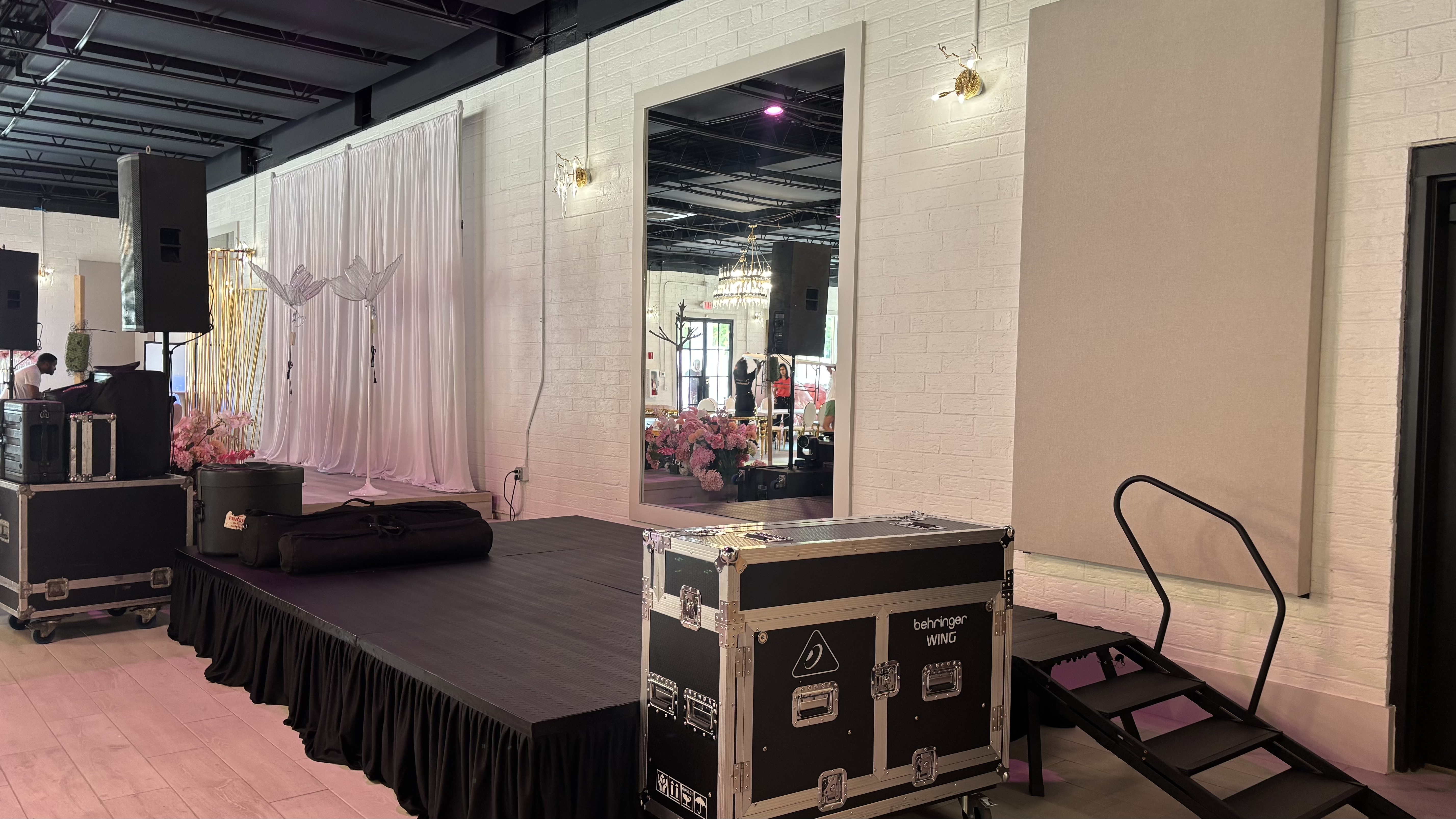 Stage and sound speaker rentals Charlotte NC