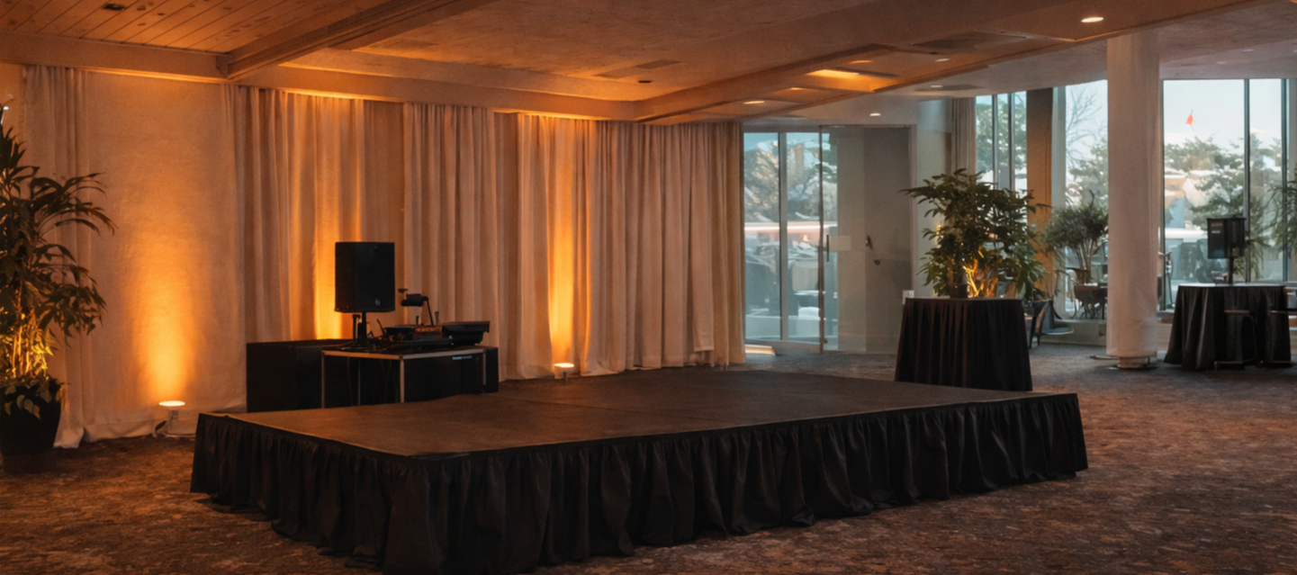 Static single color uplighting setup Charlotte NC